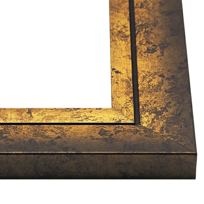 油絵額縁 シャドウ/ゴールド M15号（652×455mm） 前面UVカットアクリル仕様 [dras_26]