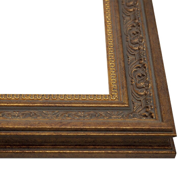 油絵額縁 8203/アンティークゴールド F20号（727×606mm） 前面UVカットアクリル仕様 [dras_25] ※大型商品につき注文後のキャンセル・返品交換不可 [送料別商品]