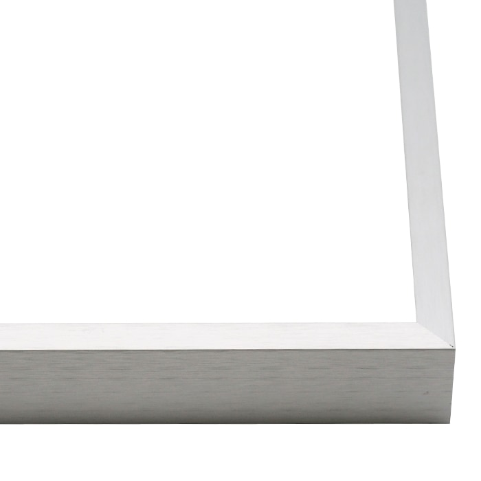 写真用額縁 NS003/シルバー(09-SA117) 写真A4（297×210mm）専用 前面UVカットアクリル仕様 マット付き（銀色細縁付き） デッサン額縁 NS003⁄シルバー(09-SA117) A0サイズ(1189×841mm) 前面UV