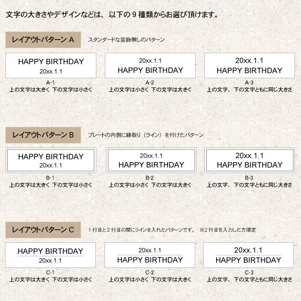 ≪高さ15mm≫額縁とセットで使用するとインパクト大！額縁用プレート 高さ15ミリ ≪メール便対応≫【plate-15】