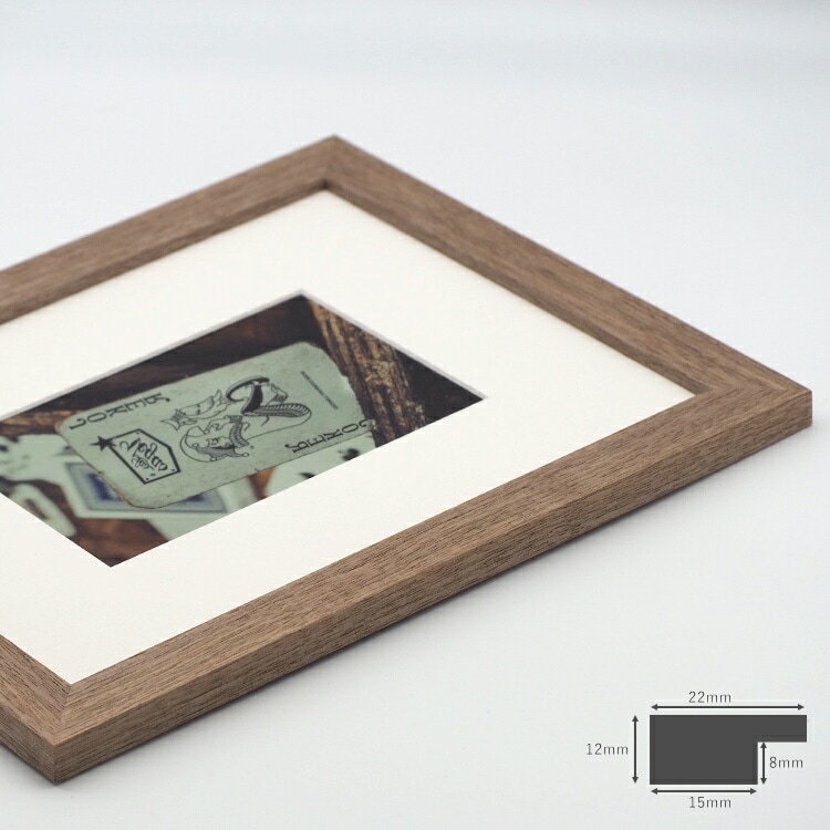 デッサン額縁 SLICE 半切（545×424mm） 前面UVカットアクリル仕様 天然