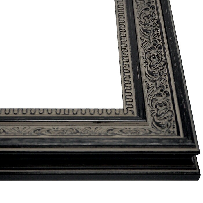 油絵額縁 8203/ブラック P12号（606×455mm） 前面UVカットアクリル仕様 [dras_25]