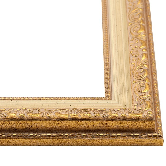 油絵額縁 8200/ホワイトゴールド M20号（727×500mm） 前面UVカットアクリル仕様 [dras_29] ※大型商品につき注文後のキャンセル・返品交換不可 [送料別商品]