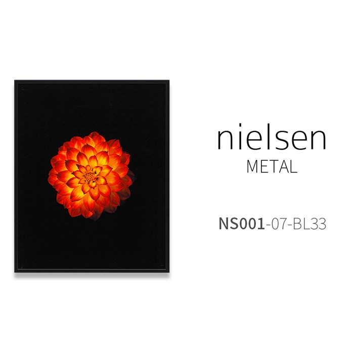 デッサン額縁 NS001/ブラック（07-BL33） 小全紙（660×509mm） 前面UVカットアクリル仕様 ラーソン・ジュール