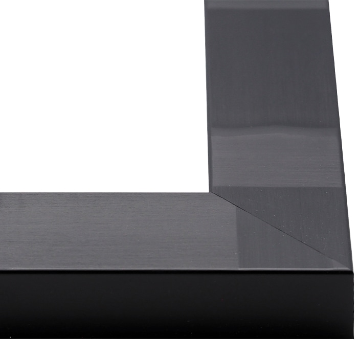 書道額 エスポワール 書道半切1/5（350×272mm） ブラック/シルバー/シャンパンゴールド 前面UVカットアクリル仕様 ※ベタ布貼り仕様