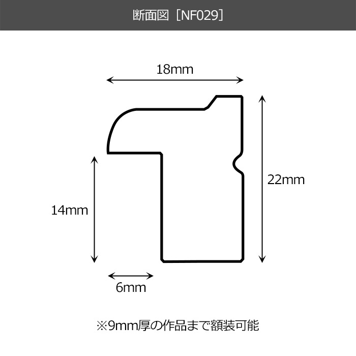 【アウトレット】 デッサン額縁 NF029/Gブラウン B5(257×182mm) 前面UVカットアクリル仕様 ※アウトレット品につき注文後のキャンセル・返品交換不可