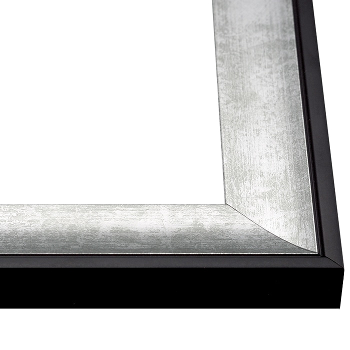 書道額 GR-1903 書道半切1/5（350×272mm） シルバー/ブラウン 前面UVカットアクリル仕様 ※ベタ布貼り仕様