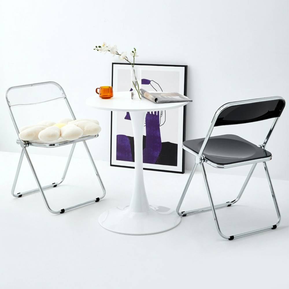 VeroMan パイプ椅子 折りたたみチェア フォールディングチェア フレームチェア オフィス カフェ チェアー イス 韓国 インテリア レトロ 幅47×奥行47×高さ76cm