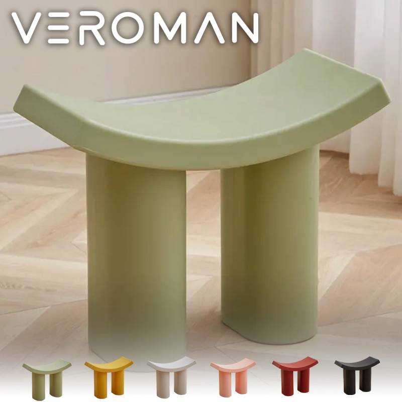 スツール モダン 可愛い おしゃれ シンプル 子ども部屋 ライトグリーン VeroMan 子ども用スツール 玄関用・室内用 かわいいプラスチック製