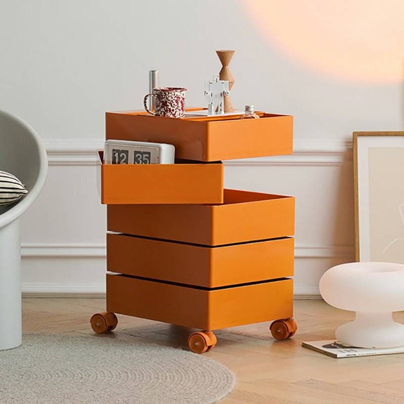 VeroMan カラフルに魅せるレトロデザイン カラーラック ワゴン