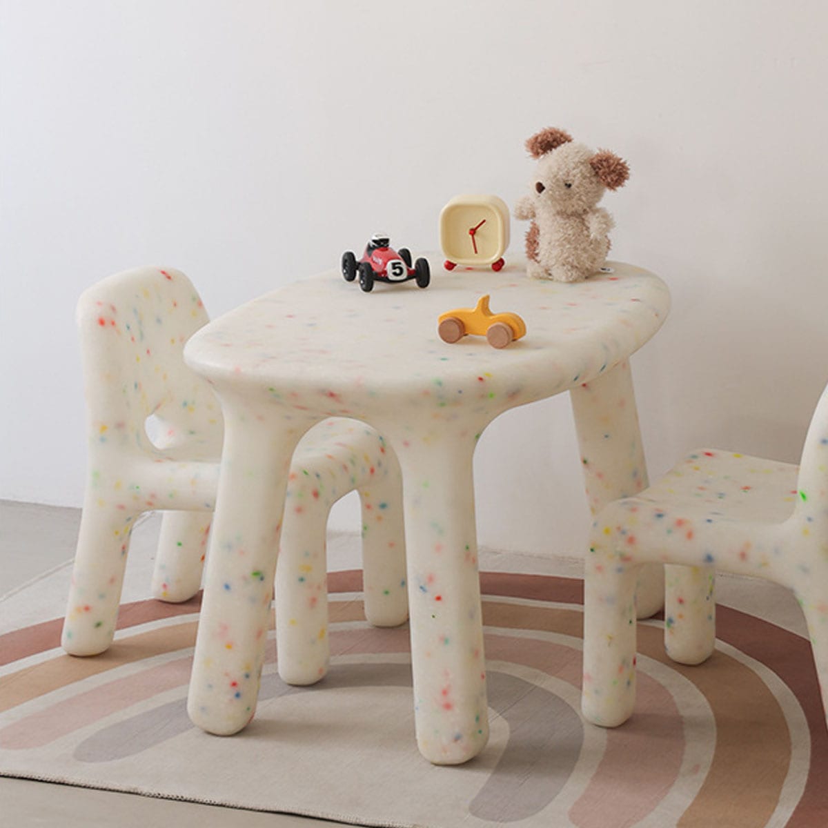 VeroMan キッズチェア マーブル柄 子供 椅子 キッズルーム キッズ家具