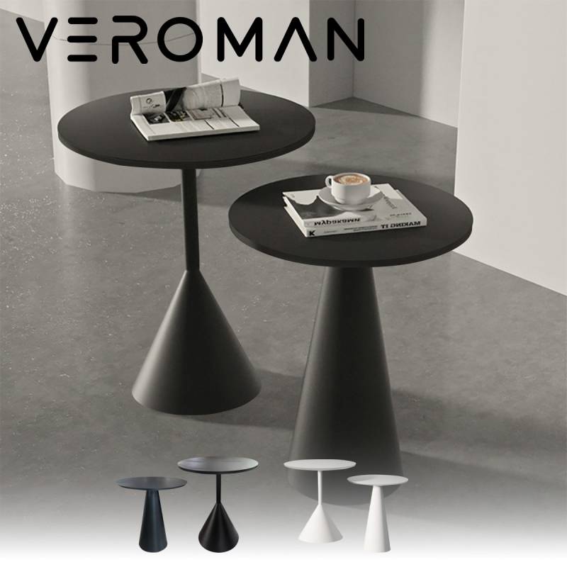 VeroMan 2組セット サイドテーブル カフェテーブル 机 ステンレス