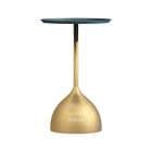 [ハイタイプ] VeroMan シャープなラウンドフォルム クール×エレガンスが交差するコンソールテーブル 韓国インテリア [完成品] [高さ61cm×直径38cm] 