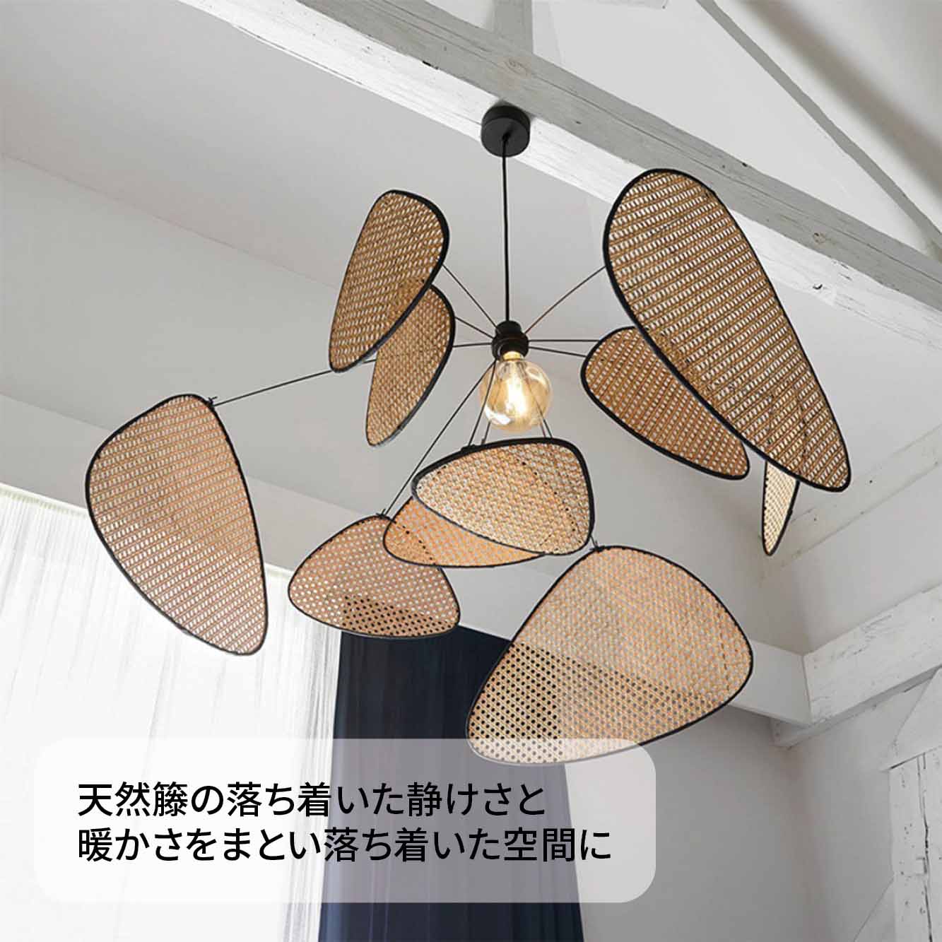 VeroManライト照明ペンダントライトラタン編みライト天井付けダイニング用キッチン寝室韓国インテリア