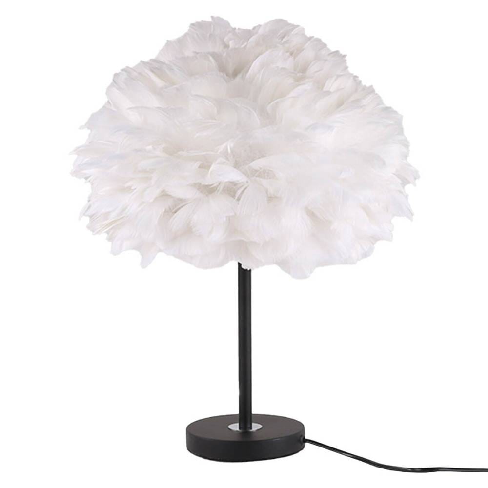 VeroMan ふわふわ羽毛ライト ガチョウランプ テーブルランプ 羽 ライト 卓上ライト ナイトライト 間接照明 ベッドサイド  韓国インテリア [直径40cm]