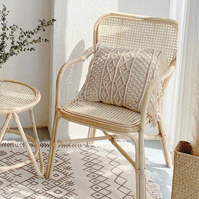 ラタンチェア　1P 韓国インテリア 定番 ラタンチェア 1人掛け 完成品 1人用 1P チェア 椅子 いす