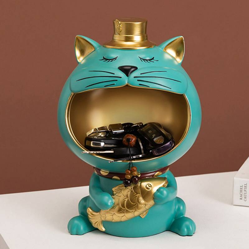 VeroMan 鍵置き ねこ 玄関収納 小物置き かわいい アクセサリー 収納
