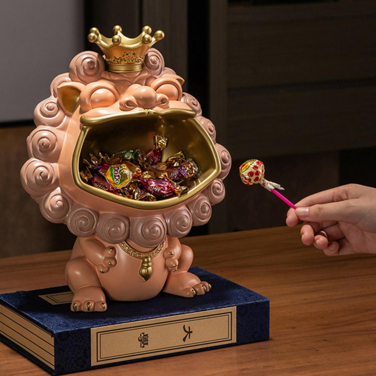 VeroMan 小物入れ ライオン 獅子 玄関 小物置き アニマル 動物
