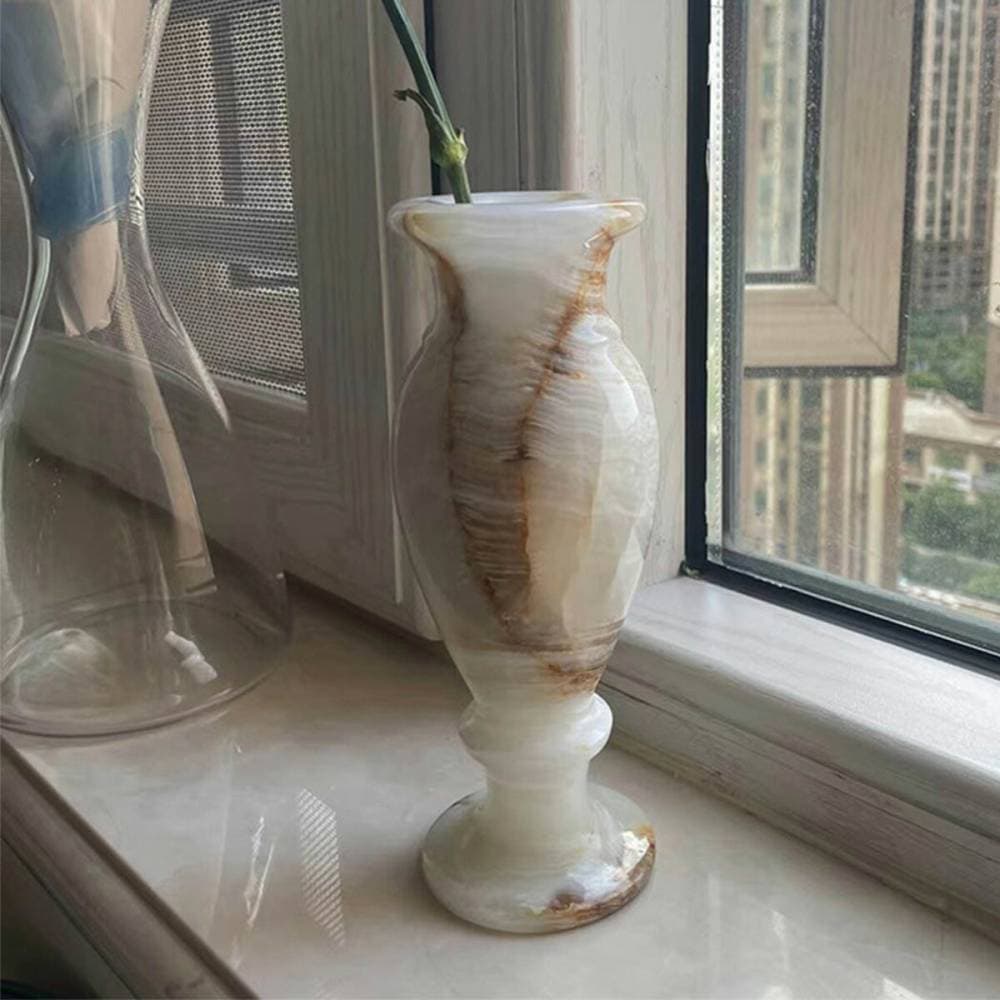 VeroMan 花瓶 大理石 翡翠柄 フラワーベース 花器 ボトル オブジェ ディスプレイ デコレーション インテリア小物 雑貨 置物 韓国インテリア レトロ