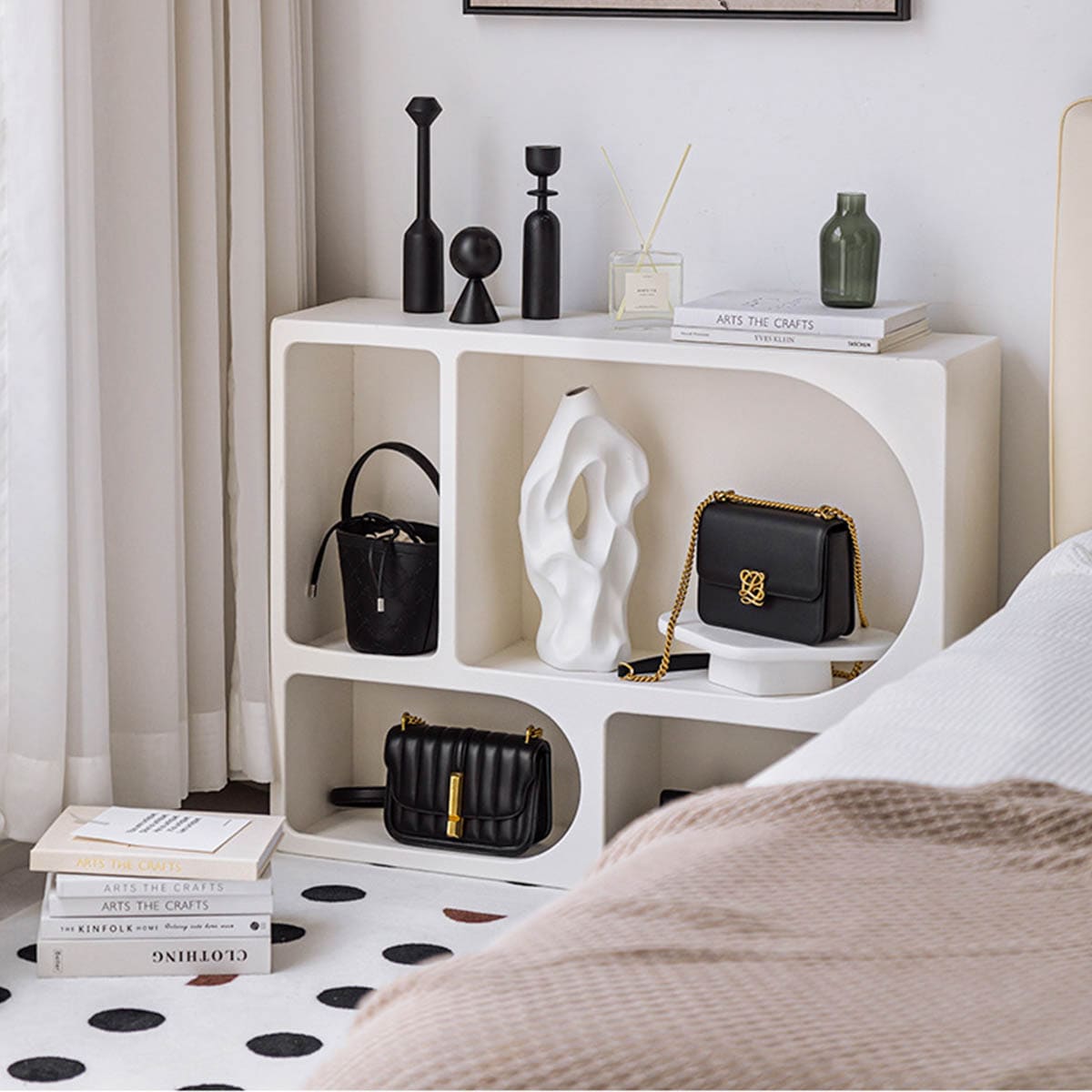 70cm] VeroMan マントルピース シェルフ ホワイト 白 ディスプレイ