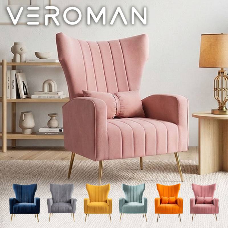 VeroMan 一人掛けソファ ハイバックチェア クジラテールデザイン