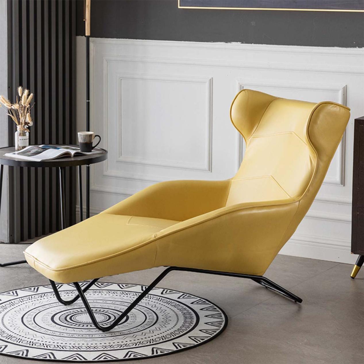 VeroMan 一人掛け カウチ チェア 寝れる椅子 椅子 クール エレガント