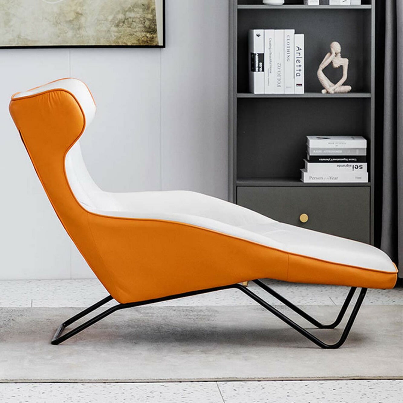 VeroMan 一人掛け カウチ チェア 寝れる椅子 椅子 クール エレガント