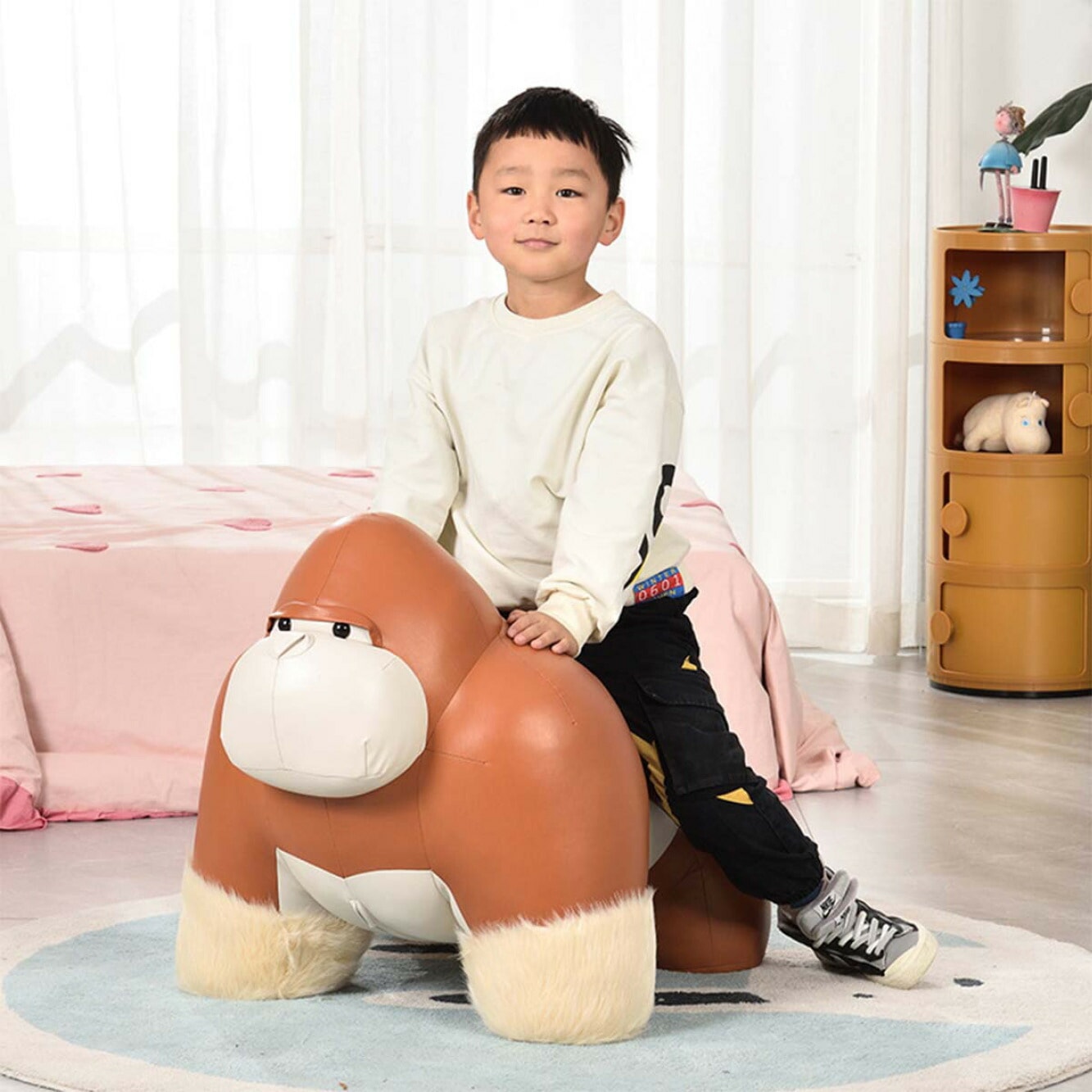 VeroMan キッズチェア 子供椅子 椅子 チェア マット アニマル 動物