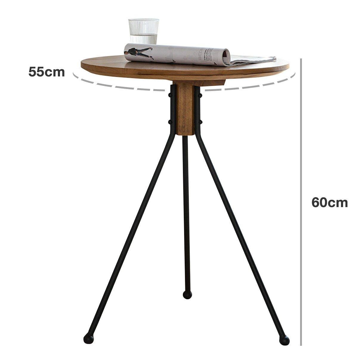 VeroMan トール サイドテーブル コーヒーテーブル ソファサイド