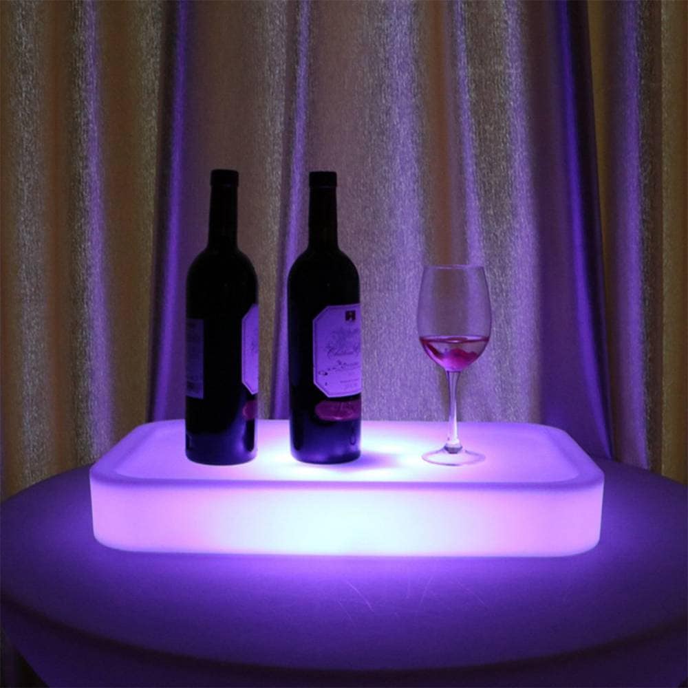 VeroMan LED 光るトレー 防水 トレー リモコン付き ライト 発光 ディスプレイ ラック カラオケ用品 パーティーグッズ  韓国インテリア