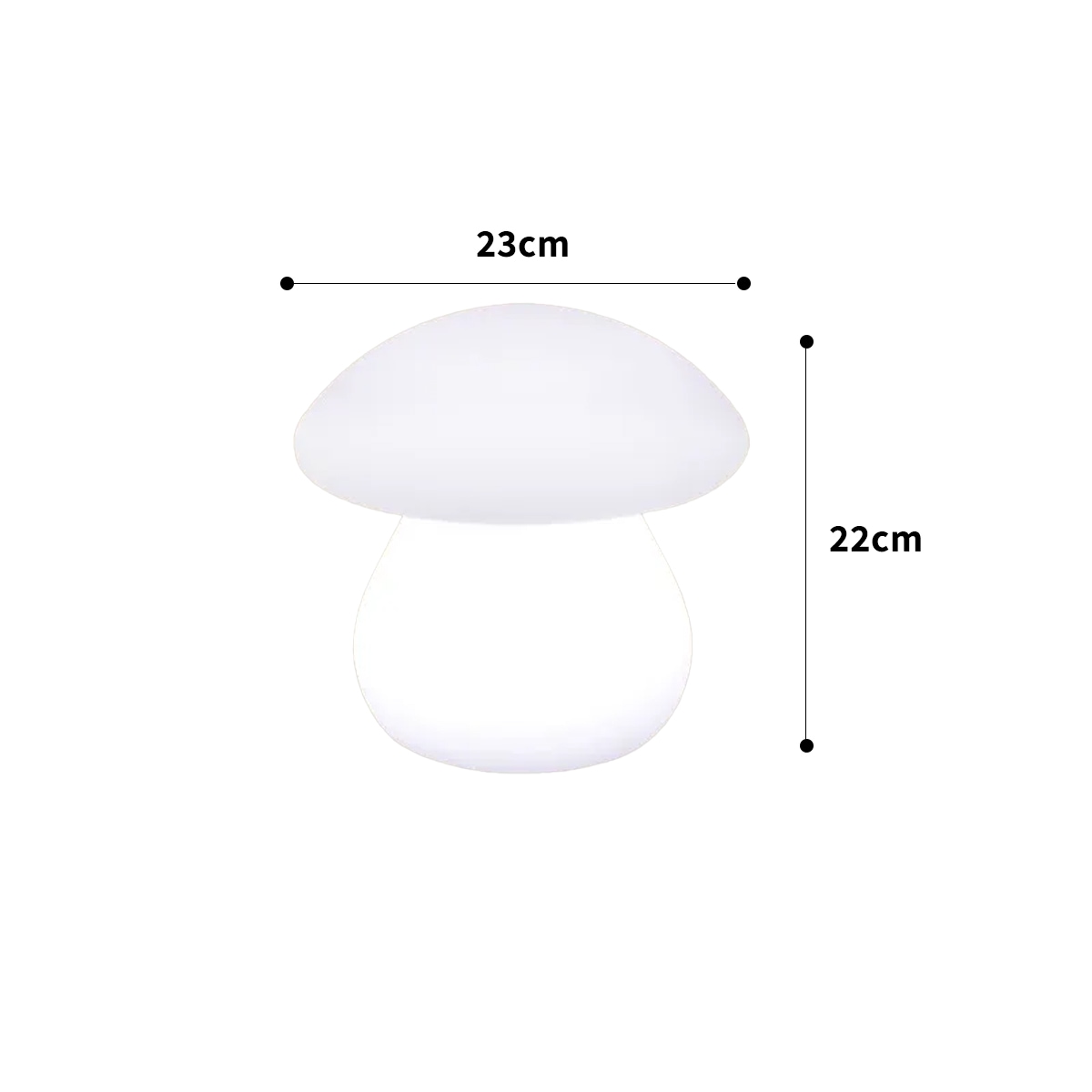[22×23cm]VeroManLEDライトライト卓上ライトキノコ型マッシュルームオブジェキュートシンプルカラフル韓国インテリア