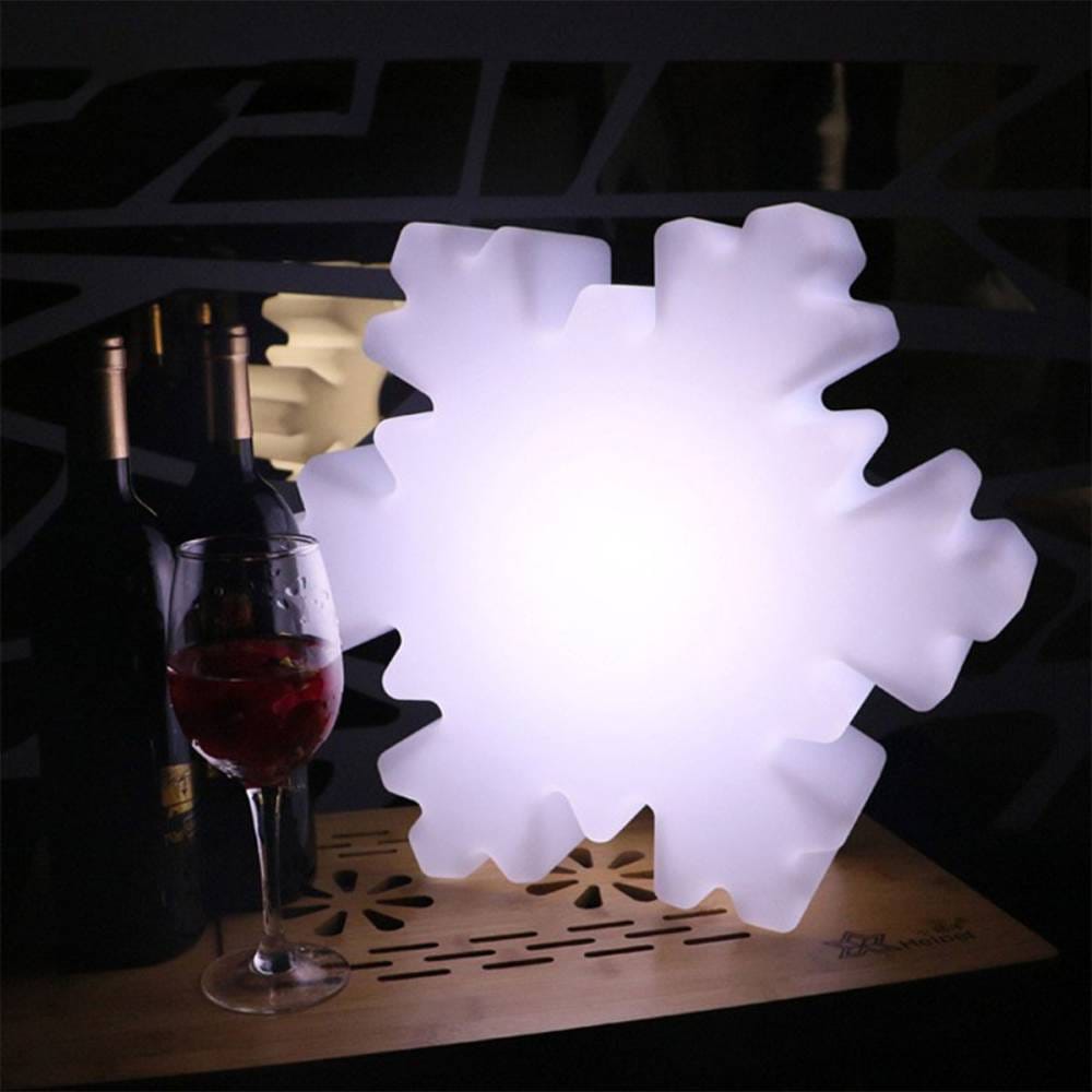 VeroMan LEDライト ライト 雪の結晶 スノーフレーク スノークリスタル 卓上ライト オブジェ キュート シンプル カラフル 韓国インテリア