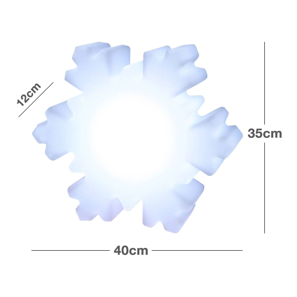 VeroManLEDライトライト雪の結晶スノーフレークスノークリスタル卓上ライトオブジェキュートシンプルカラフル韓国インテリア