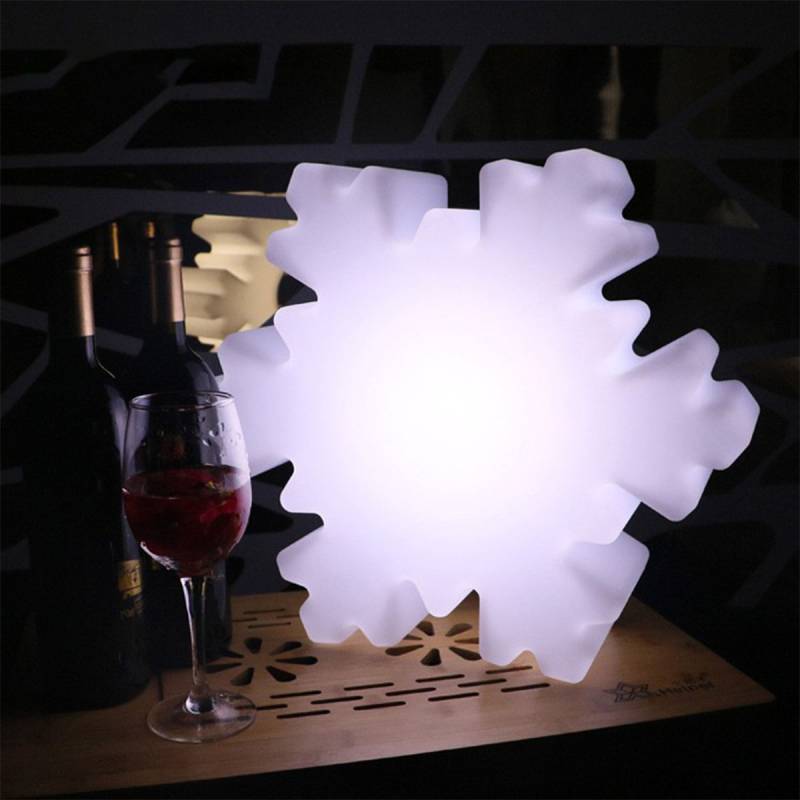 VeroMan LEDライト ライト 雪の結晶 スノーフレーク スノークリスタル 卓上ライト オブジェ キュート シンプル カラフル 韓国インテリア