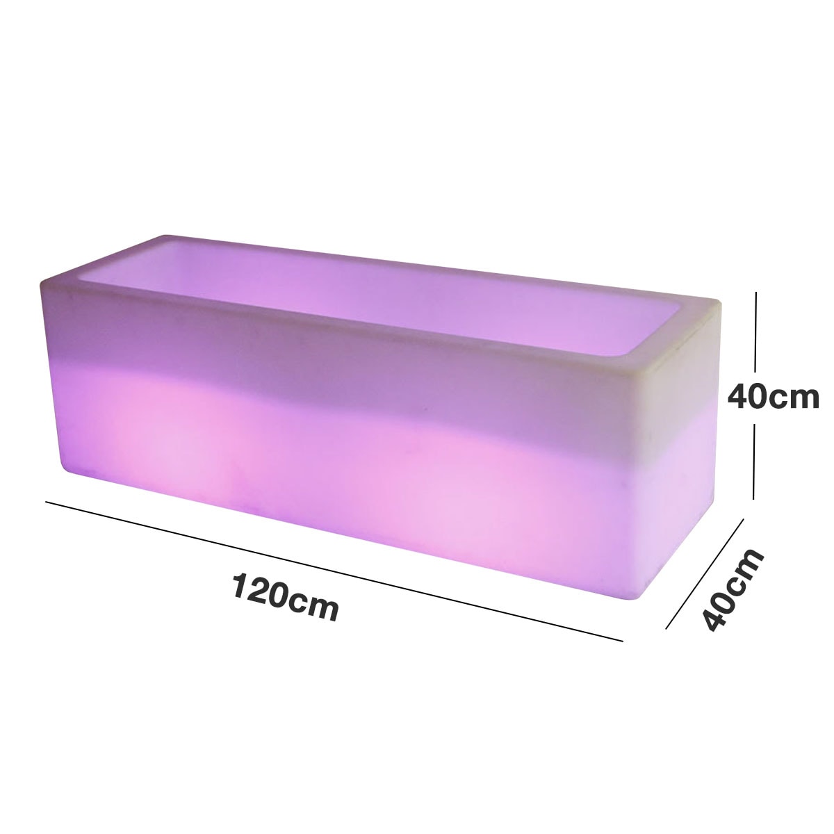 [120×40cm]VeroMan収納ブロックLEDライト光るオブジェ収納シンプルバーナイトクラブカラオケラウンジ韓国インテリア