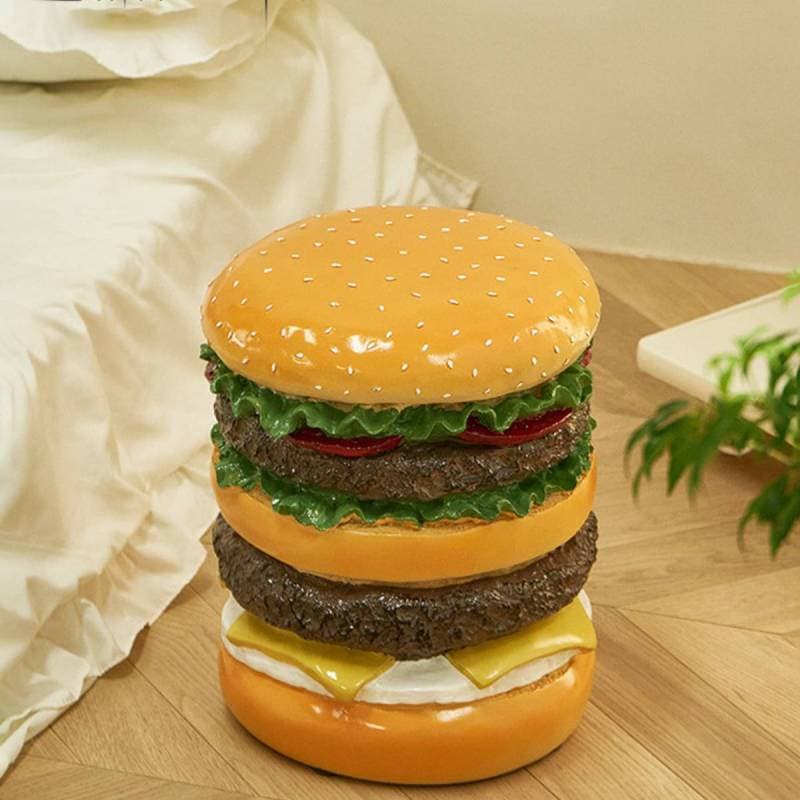 ハンバーガー型サイドテーブル 45cm VeroMan ハンバーガー サイドテーブル 兼 チェア 遊び心あふれるフード