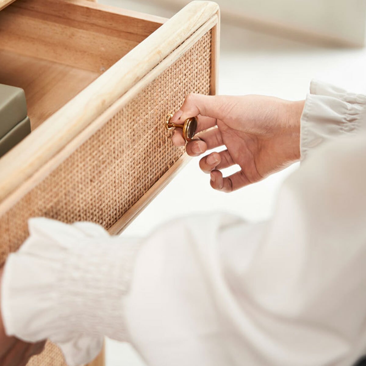 VeroManラタン編み棚ラックサイドテーブルコーヒテーブルローテーブルリラックス天然籐韓国インテリア