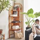 VeroMan ラタン ラック 屏風 ラタン編み 屏風 屏風ラック棚 壁に