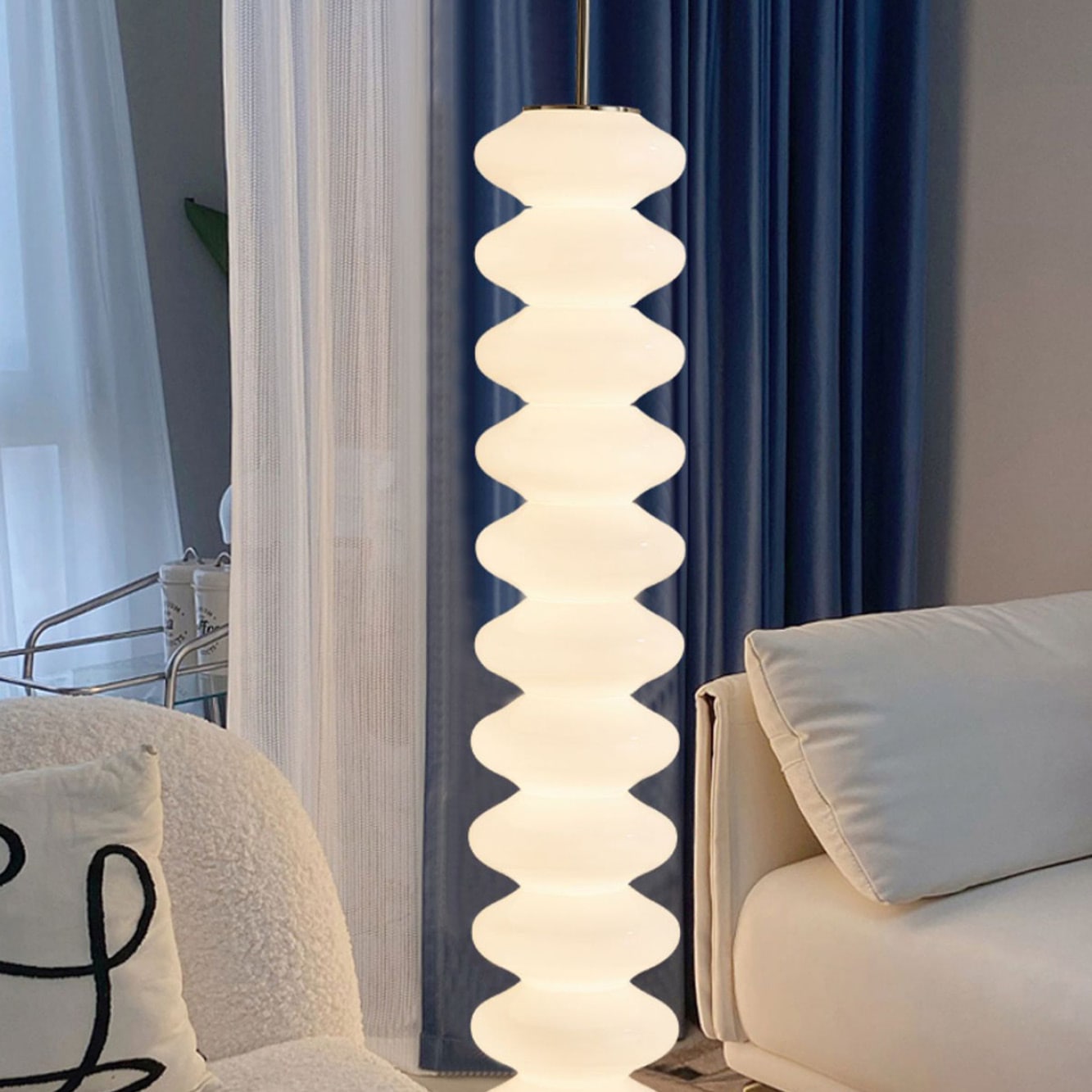 [マーブルベース]VeroManライトフロアライトフロアスタンドスタンドライト間接照明石ストーン重なりモダンレトロシンプルキュート韓国インテリア