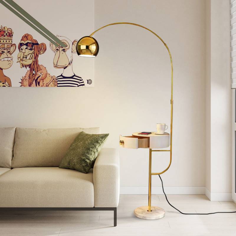 VeroMan スタンドライト 韓国インテリア VeroMan ライト フロアライト 半円 ガラス スタンドライト フロア