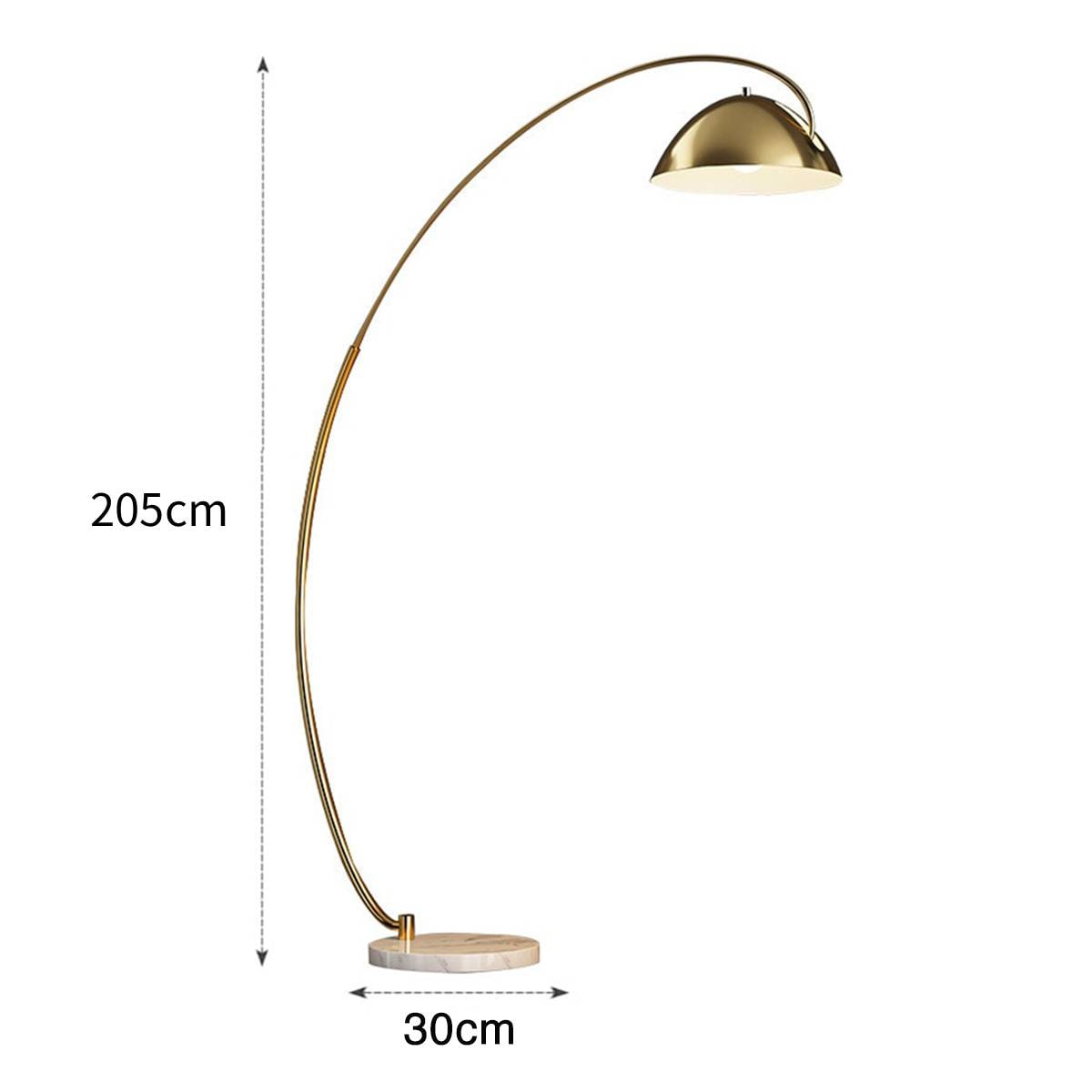 [ゴールド・Sサイズ]VeroManライトフロアライトフロアスタンドスタンドライトラウンド半円セミスフィアモダンレトロシンプルキュート韓国インテリア