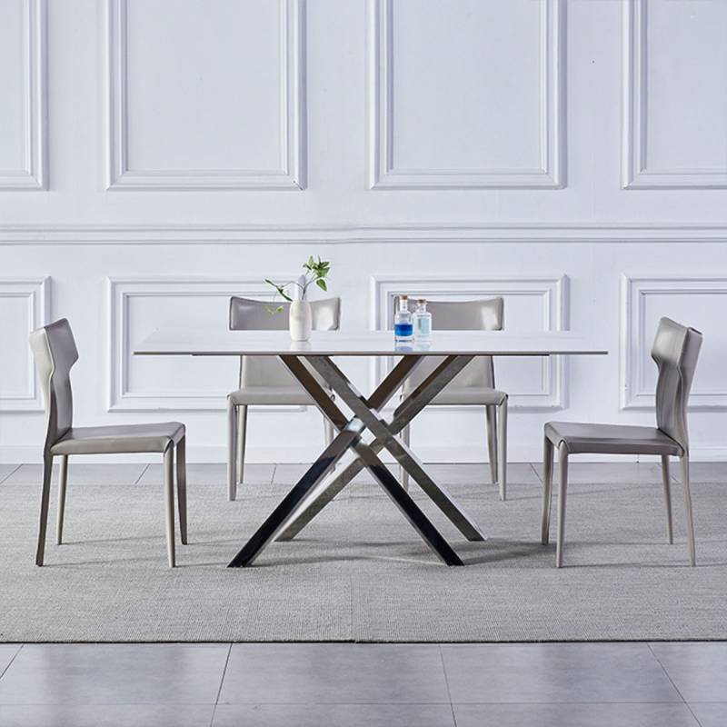 160cm・艶なし] VeroMan テーブル ダイニングテーブル 大理石調