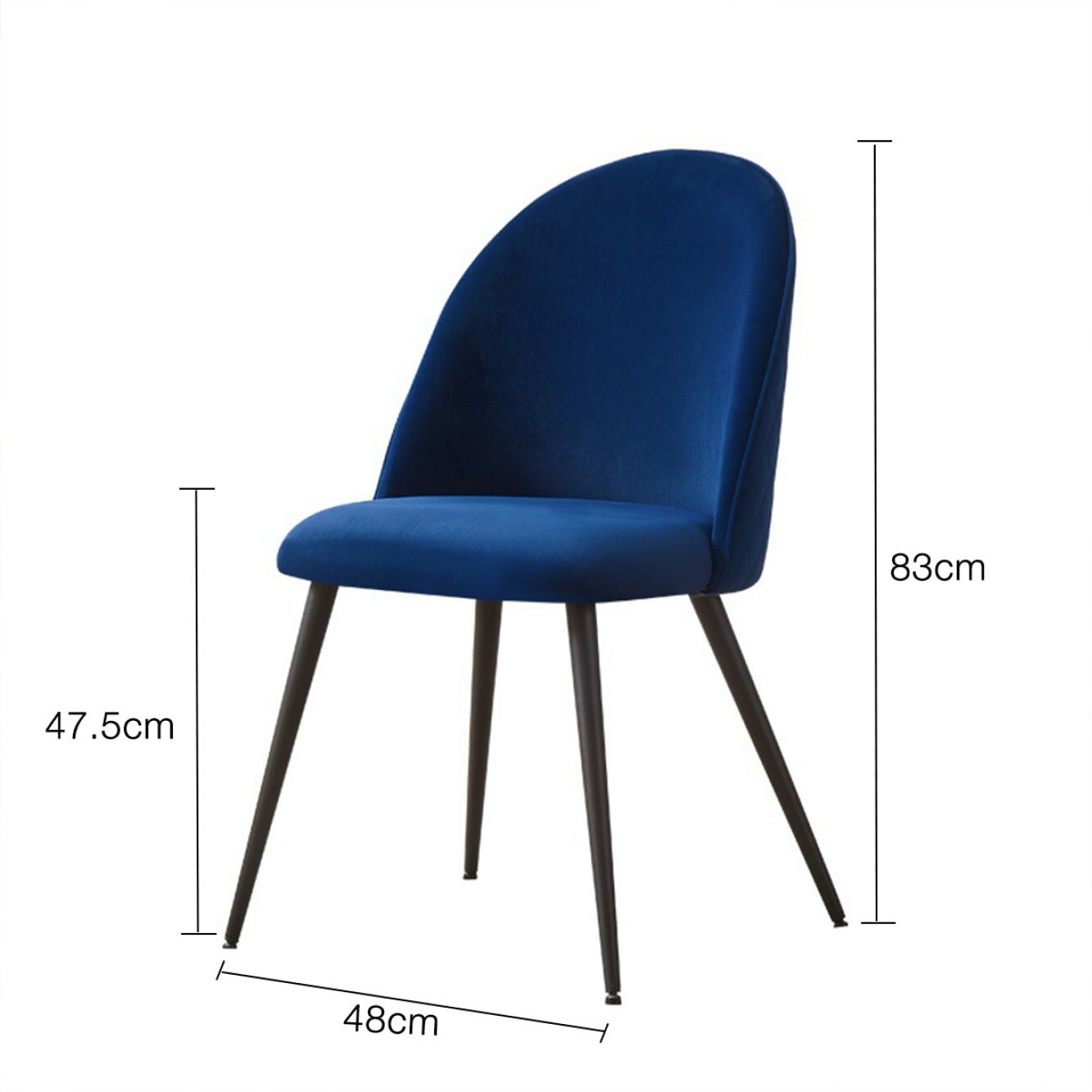VeroMan ダイニングチェア ベルベット チェア 椅子 肘掛けなし