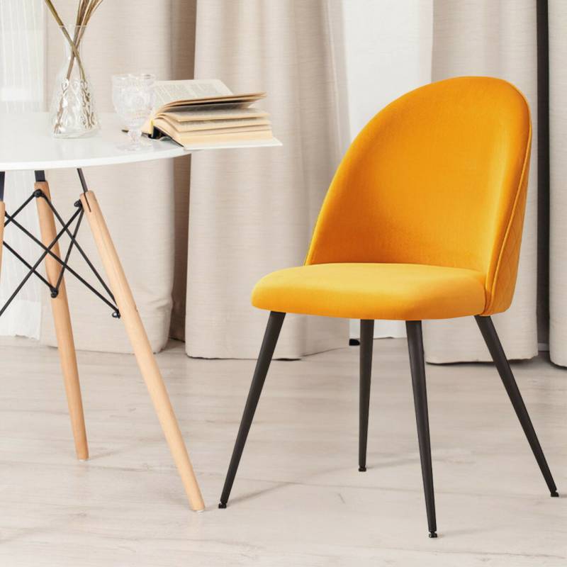 VeroMan ダイニングチェア ベルベット チェア 椅子 肘掛けなし