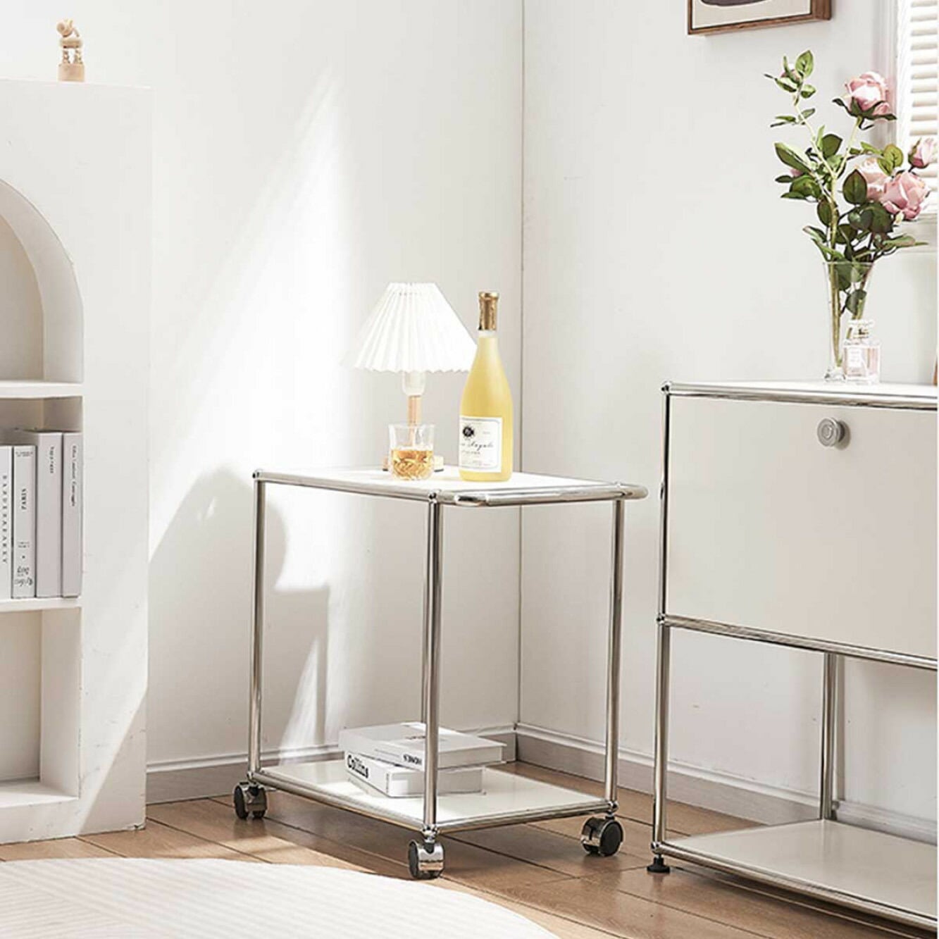 VeroMan キャリーワゴン サイドテーブル ソファサイド ベッドサイド