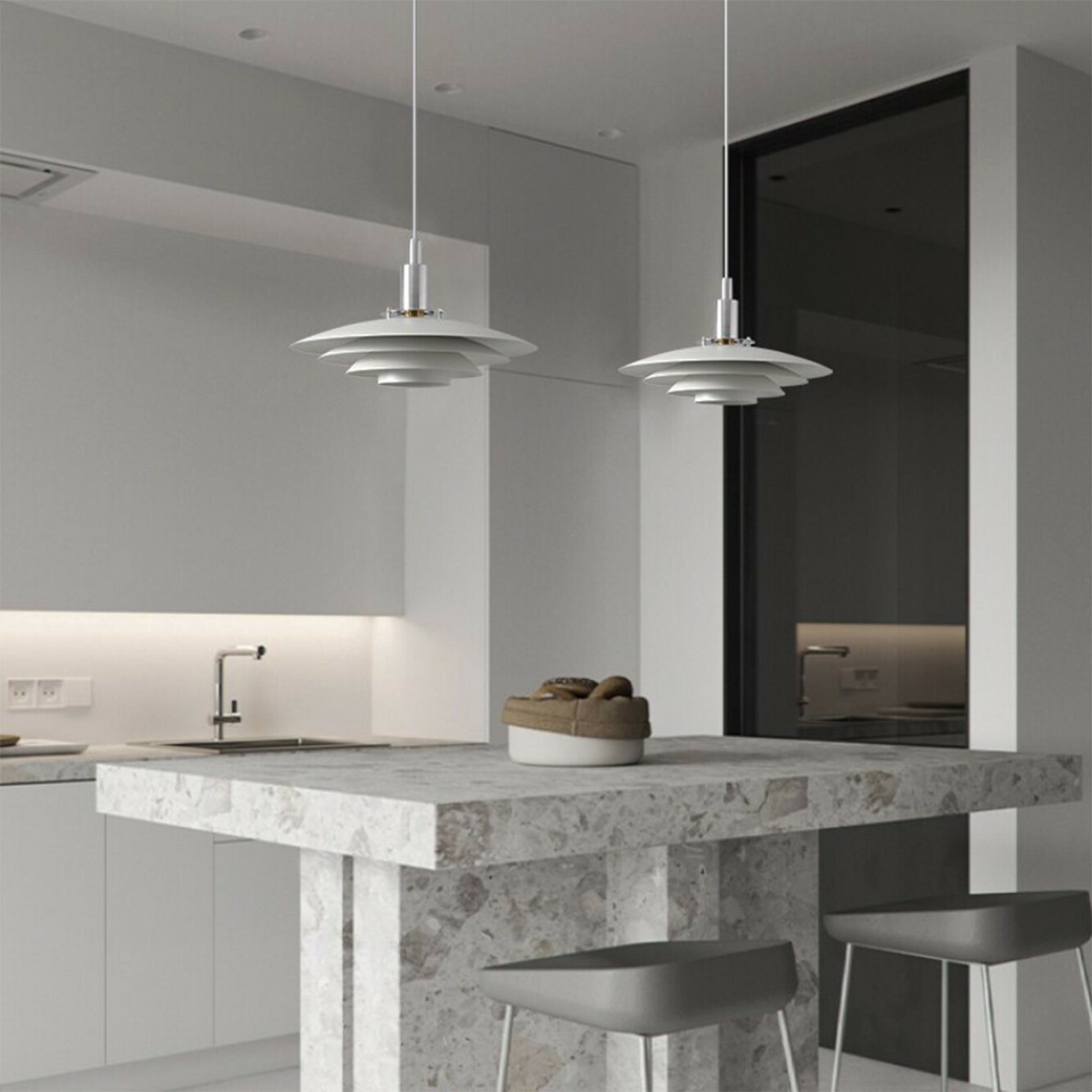 直径30cm] VeroMan ライト 3灯 ペンダントライト 電気 照明 間接