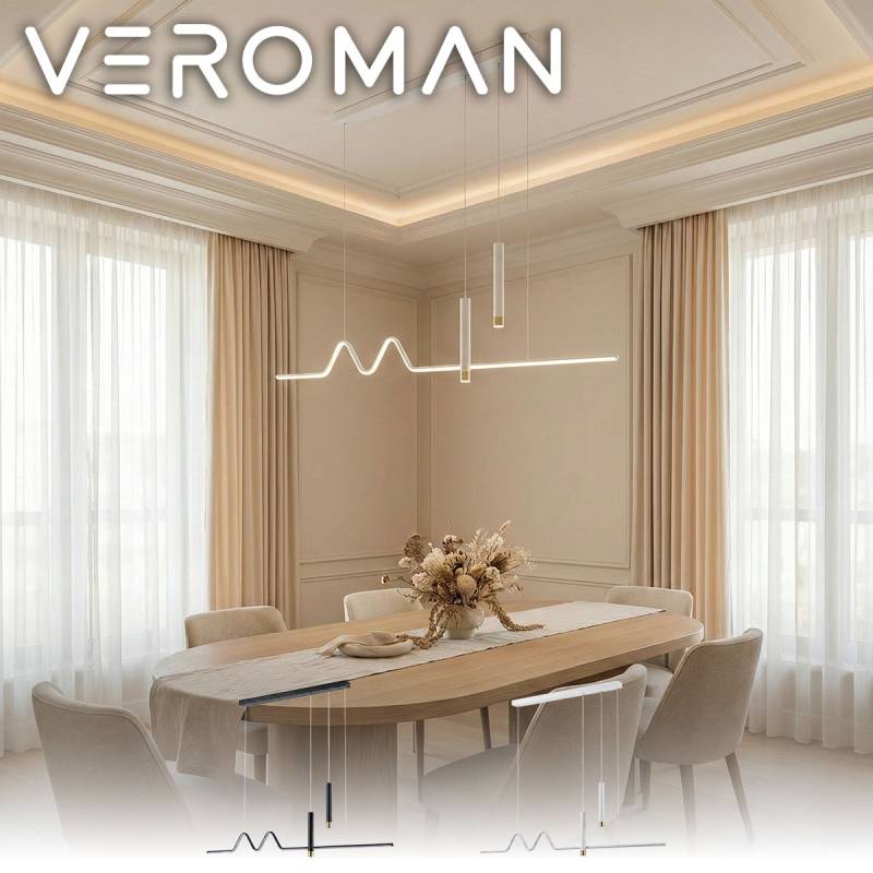 120cm] VeroMan ライト ペンダントライト 照明 間接照明 暖色ライト