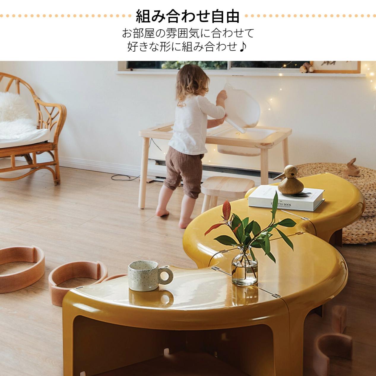VeroMan ローテーブル センターテーブル 収納ラック 4個セット DIY