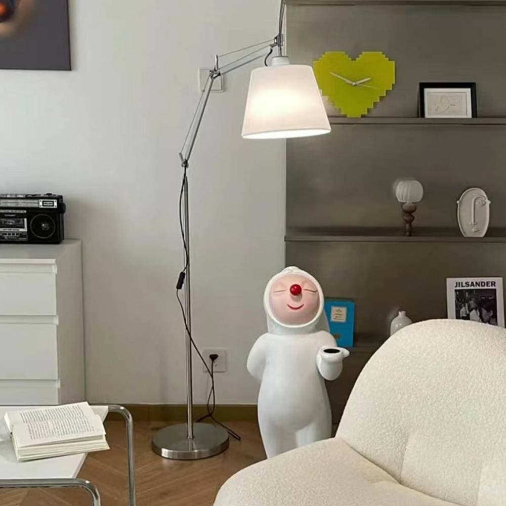[中] VeroMan 変形自在アーム フロアライト スタンドライト 電気 照明 間接照明 シンプル モダン レトロ 韓国インテリア [アーム部全長162cm]