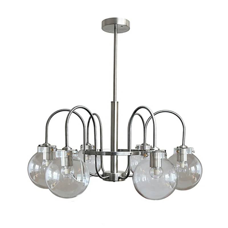 6灯] VeroMan モダンシャンデリア ライト ペンダントライト ガラス